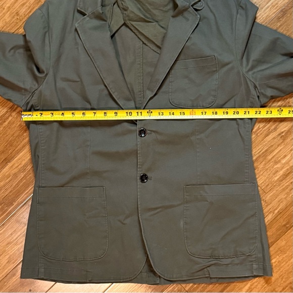 Goodfellow & Co Blazer Mens Olive Green Single Breasted Two Button Slim Fit Sz L - Picture 7 of 7